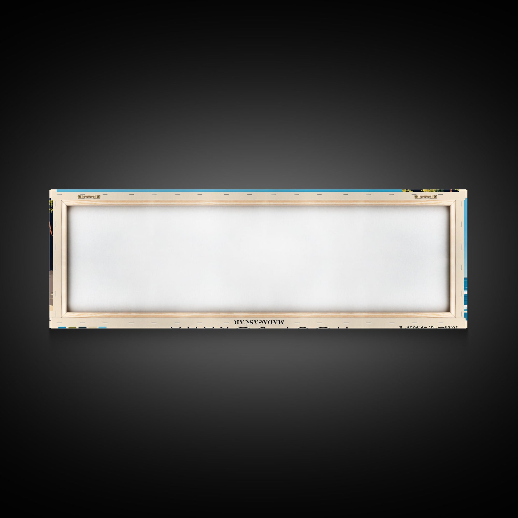 Nosy Boraha, Madagascar Panoramic Print, Vacation Gift, Madagascar Wall Art, Beach Painting, Beach Decor, Large Wall Art, Wood Frame Art