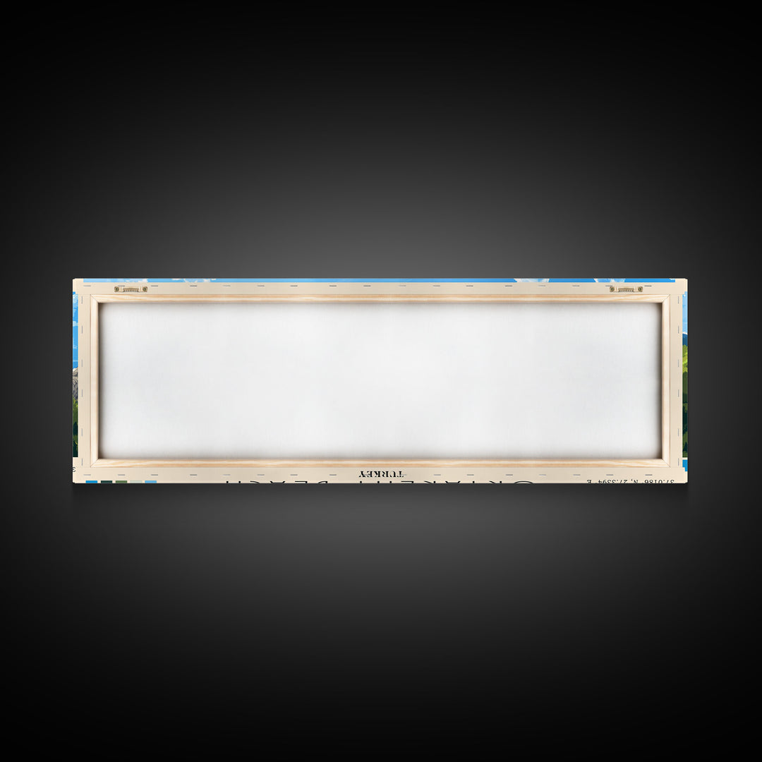 Ortakent Beach, Turkey Panoramic Print, Vacation Gift, Turkey Wall Art, Vacation Wall Art, Vacatation Memories, Beach Decor, Beach Or Lakehouse Art