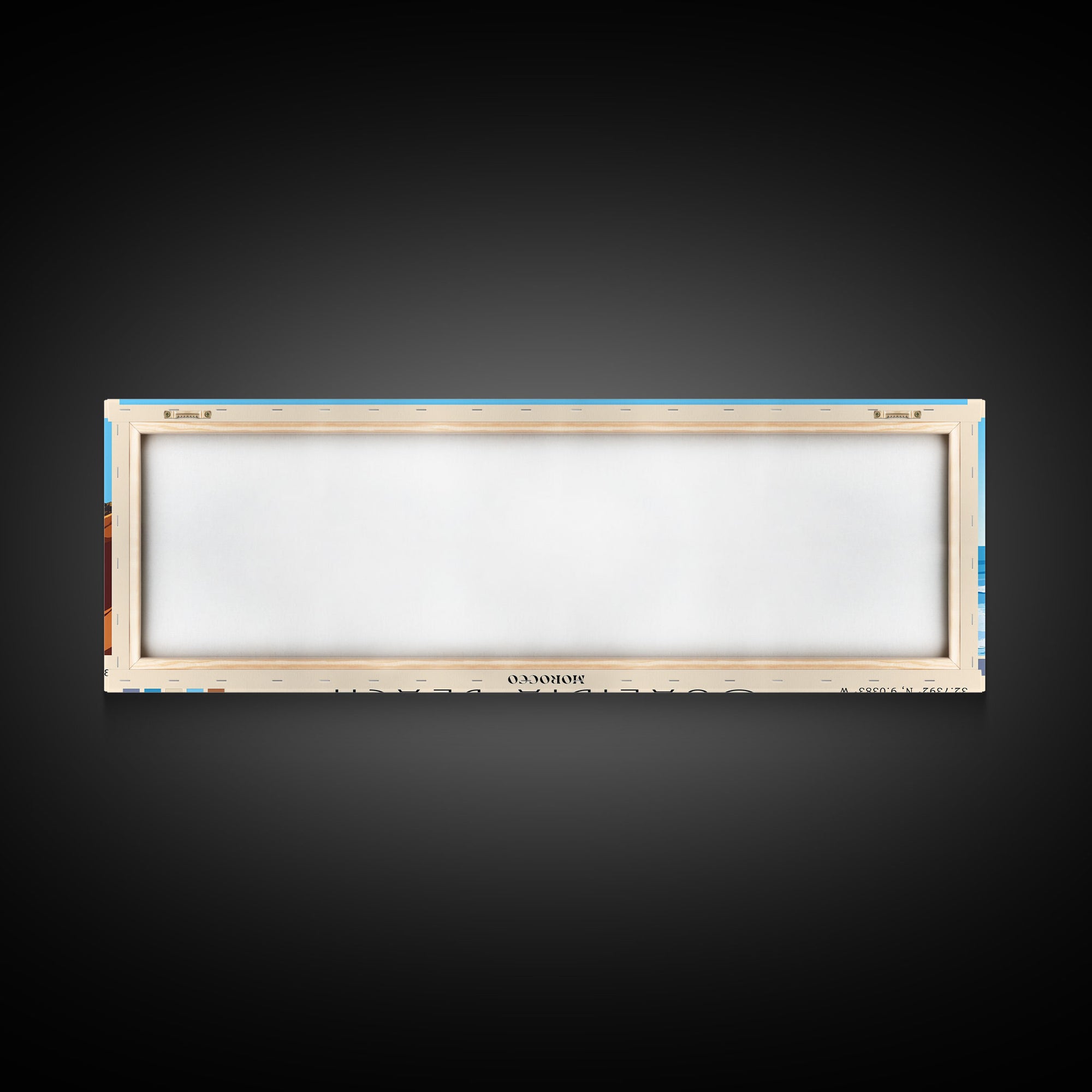 Oualidia Beach, Morocco Panoramic Beach Print, Vacation Gift, Morocco Wall Art, Framed Canvas Print, Framed Beach Painting