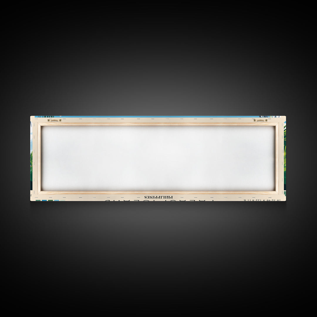 Palaui Island, Philippines Panoramic Print, Vacation Gift, Philippines Wall Art, Beach Painting, Beach Decor, Beach Or Lakehouse Art