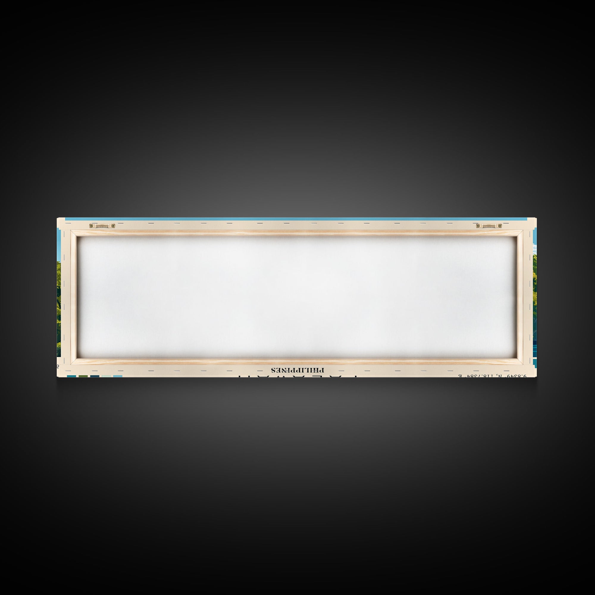 Palawan, Philippines Panoramic Print, Vacation Gift, Philippines Wall Art, Beach Painting, Beach Decor, Large Wall Art, Wood Frame Art