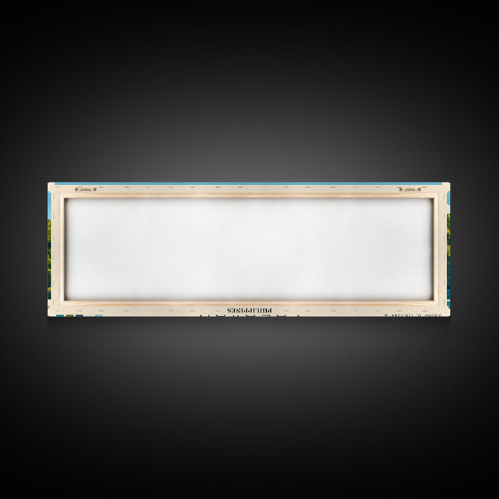 Palawan, Philippines Panoramic Print, Vacation Gift, Philippines Wall Art, Beach Painting, Beach Decor, Large Wall Art, Wood Frame Art