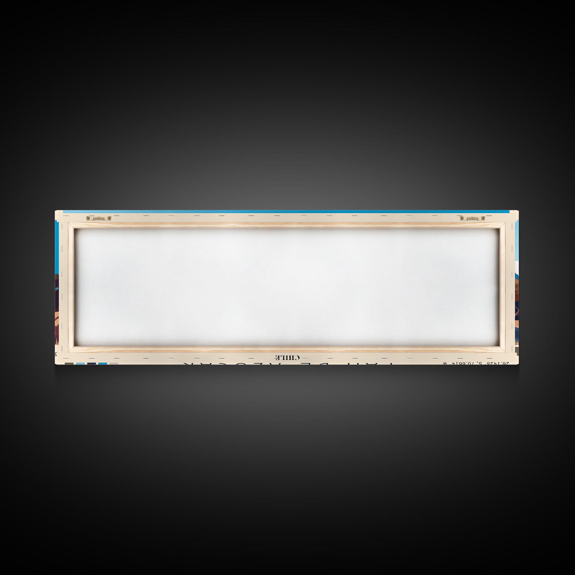 Pan de Azucar, Chile Panoramic Beach Print, Vacation Gift, Chile Wall Art, Beach Painting, Beach Decor, Beach Painting