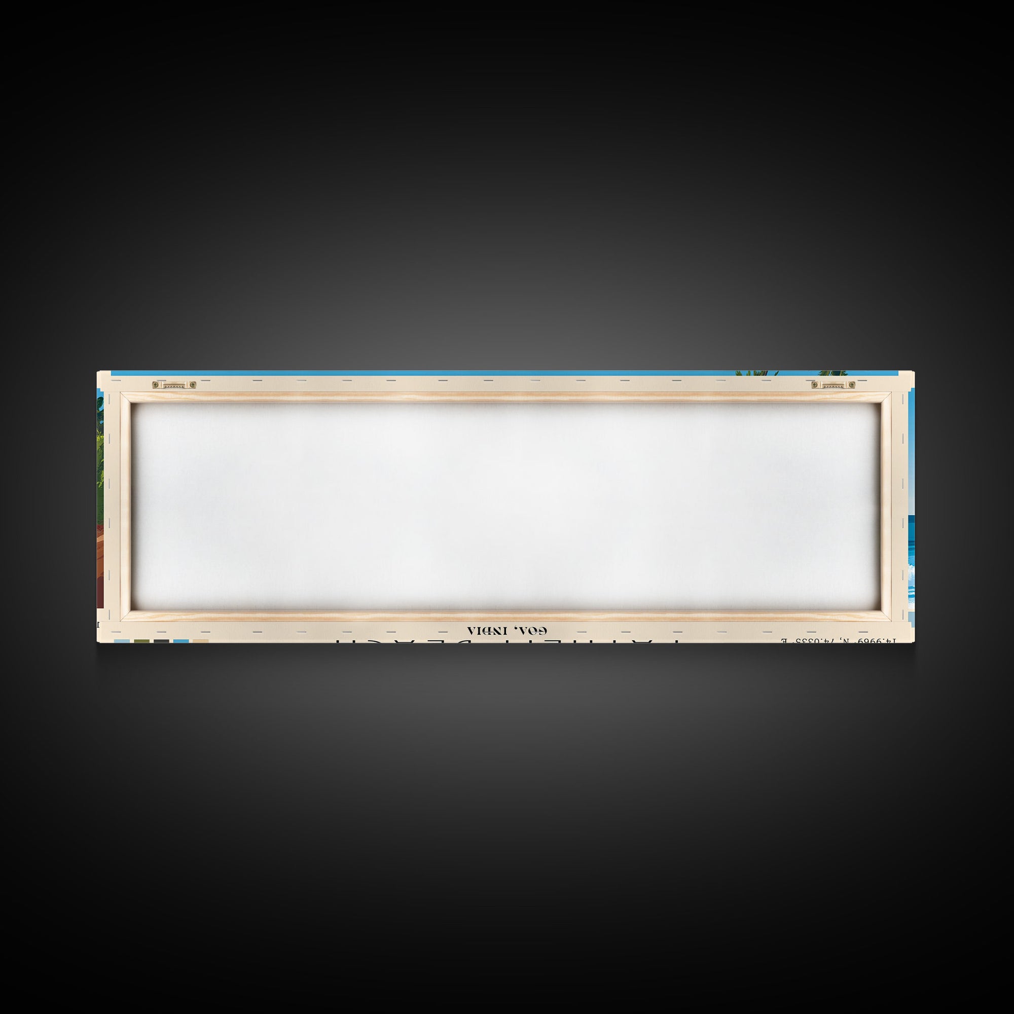 Patnem Beach, Goa, India Panoramic Print, Vacation Gift, Goa, India Wall Art, Beach Painting, Beach Decor, Large Wall Art, Wood Frame Art