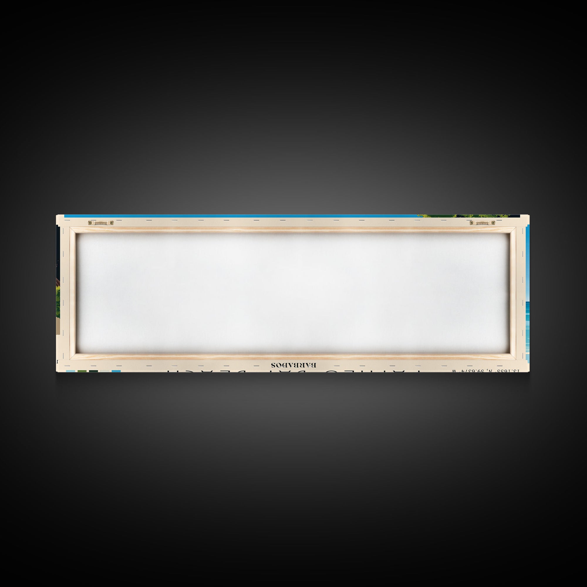 Paynes Bay Beach, Barbados Panoramic Print, Vacation Gift, Barbados Wall Art, Beach Painting, Beach Decor, Beach Or Lakehouse Art