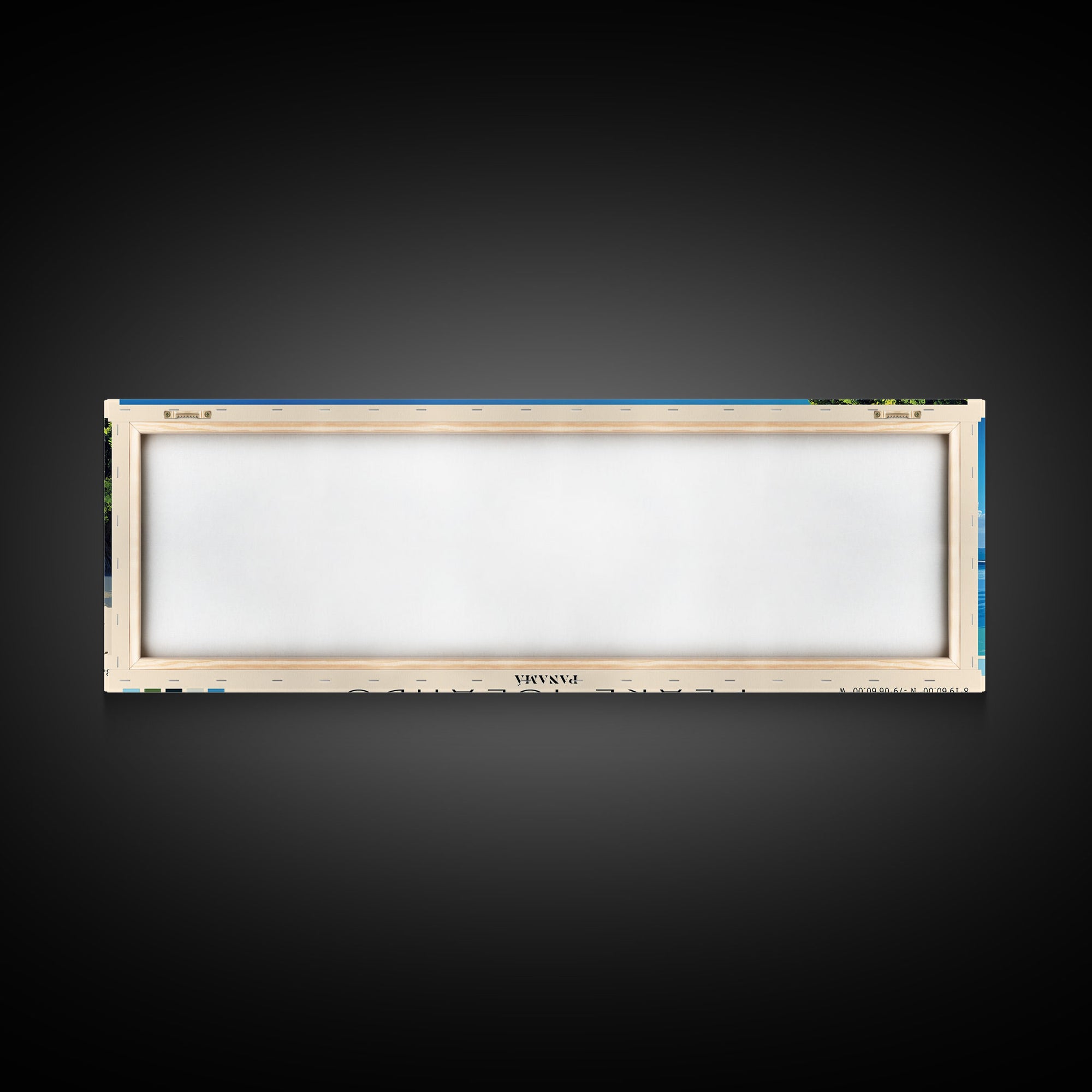 Pearl Islands, Panamá Panoramic Beach Print, Vacation Gift, Panamá Wall Art, Framed Canvas Print, Framed Beach Painting