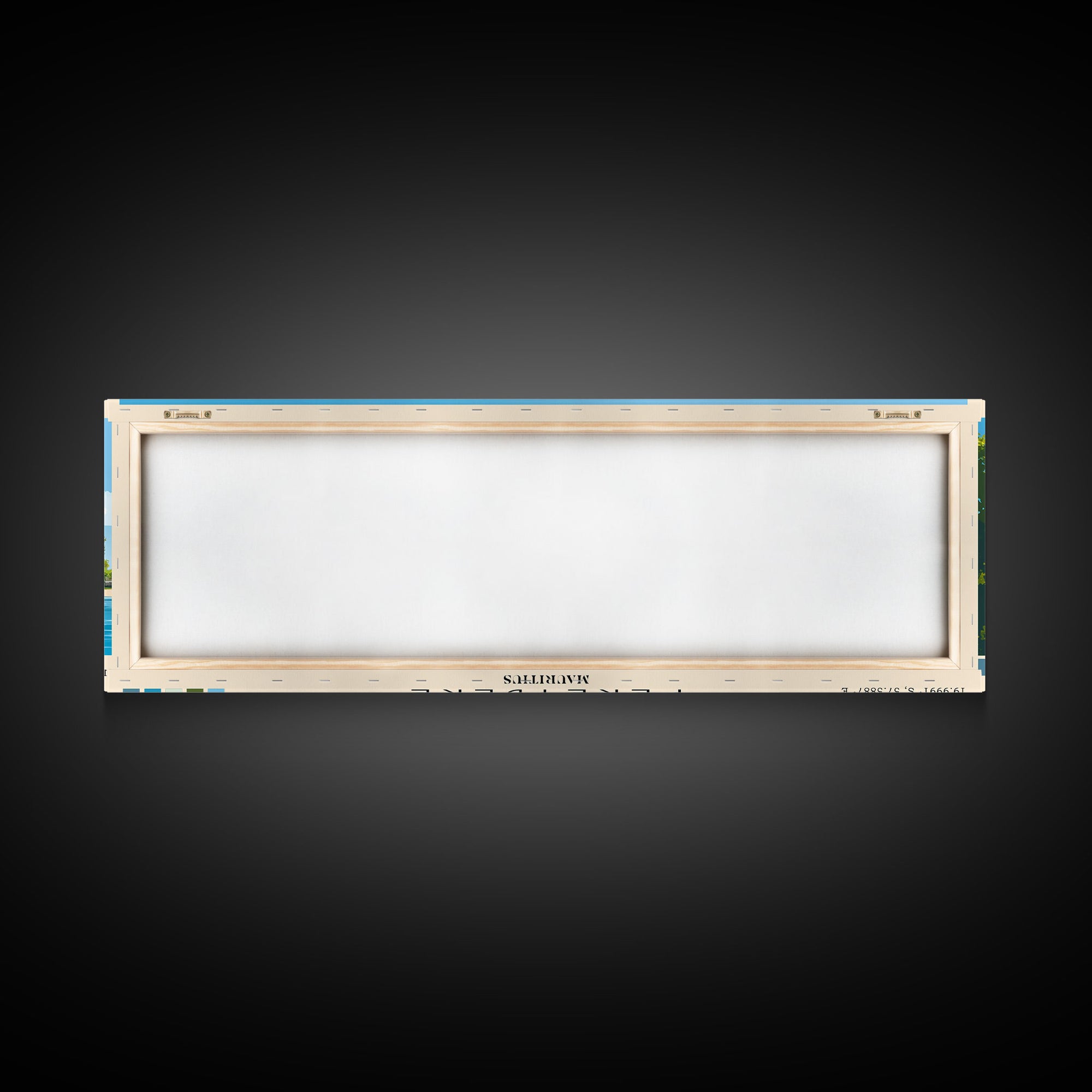 Pereybere, Mauritius Panoramic Print, Vacation Gift, Mauritius Wall Art, Beach Painting, Beach Decor, Beach Or Lakehouse Art