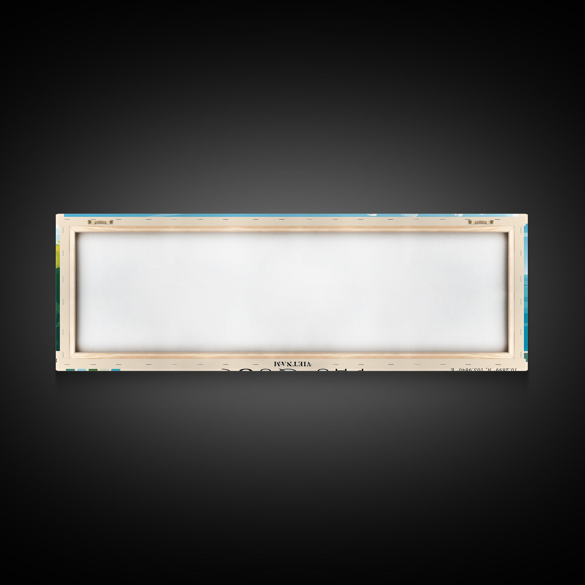 Phú Quốc, Vietnam Panoramic Print, Vacation Gift, Vietnam Wall Art, Beach Painting, Beach Decor, Large Wall Art, Wood Frame Art