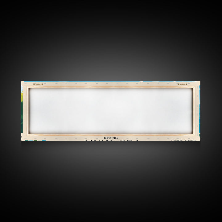 Phú Quốc, Vietnam Panoramic Print, Vacation Gift, Vietnam Wall Art, Beach Painting, Beach Decor, Large Wall Art, Wood Frame Art