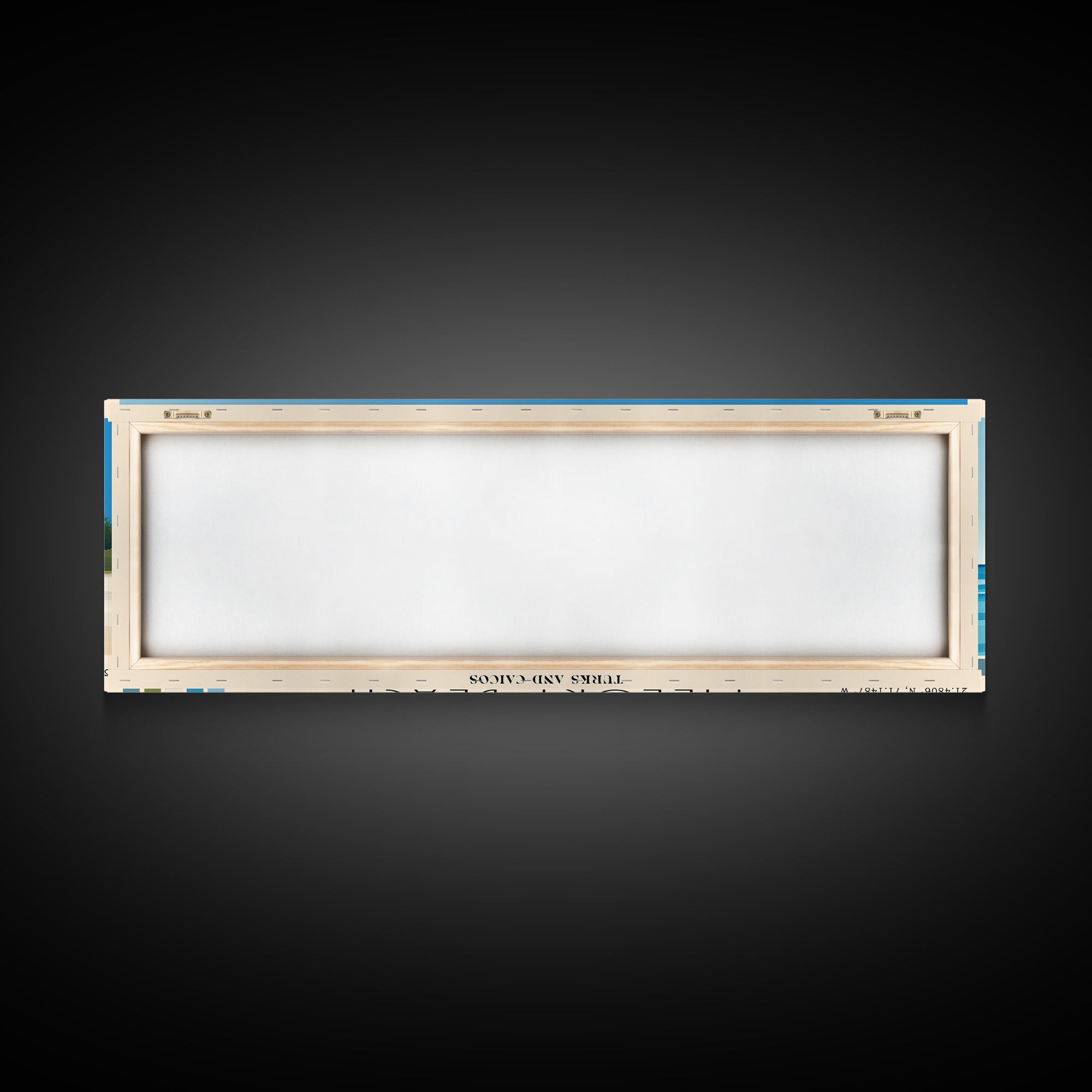 Pillory Beach, Turks and Caicos Panoramic Beach Print, Vacation Gift, Turks and Caicos Wall Art, Beach Painting, Beach Decor, Beach Painting