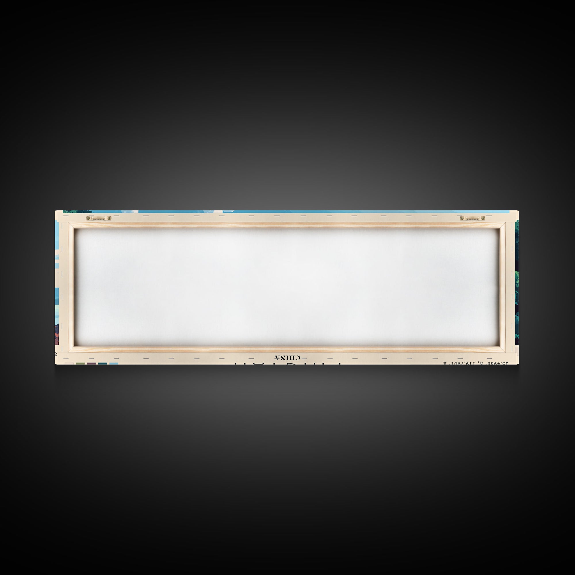 Pingtan, China Panoramic Beach Print, Vacation Gift, China Wall Art, Framed Canvas Print, Framed Beach Painting
