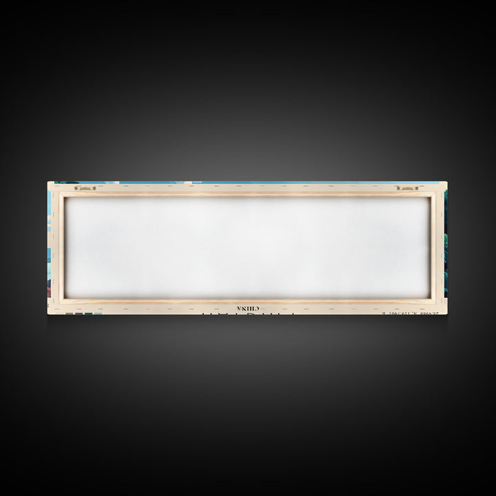 Pingtan, China Panoramic Beach Print, Vacation Gift, China Wall Art, Framed Canvas Print, Framed Beach Painting