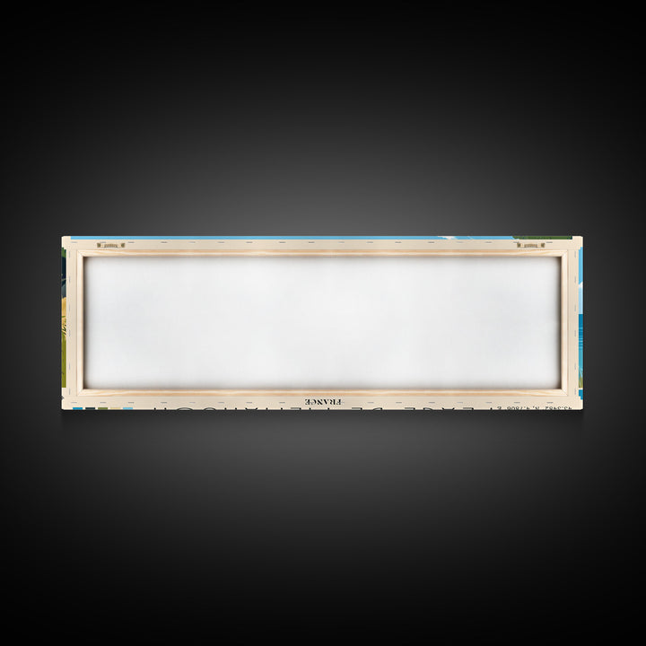 Plage de Piémanson, France Panoramic Print, Vacation Gift, France Wall Art, Beach Painting, Beach Decor, Beach Or Lakehouse Art