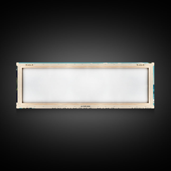 Playa Balandra, Mexico Panoramic Print, Vacation Gift, Mexico Wall Art, Beach Painting, Beach Decor, Beach Or Lakehouse Art