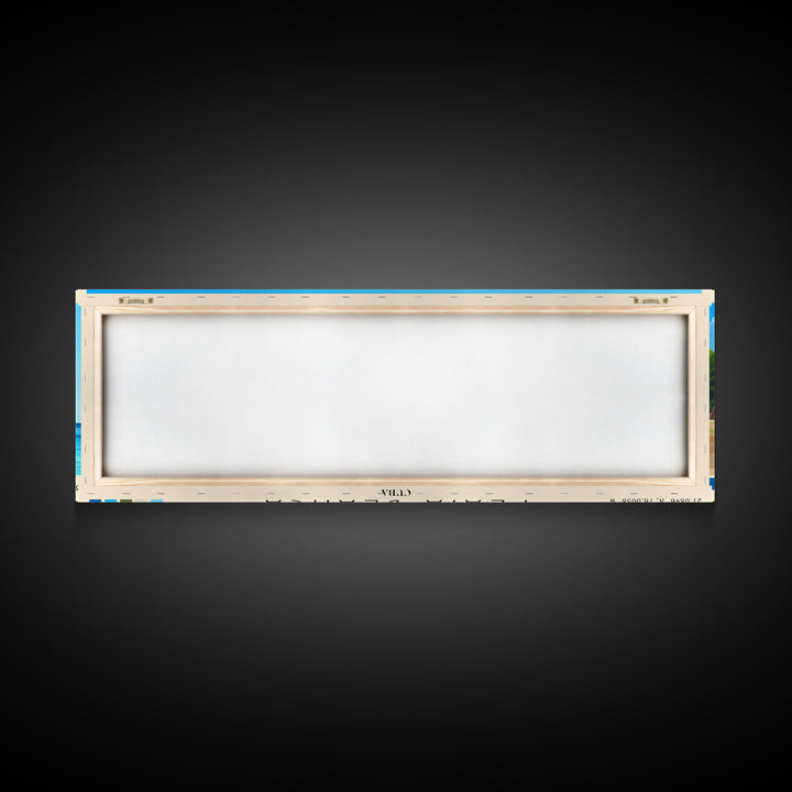 Playa Blanca, Cuba Panoramic Print, Vacation Gift, Cuba Wall Art, Beach Painting, Beach Decor, Large Wall Art, Wood Frame Art