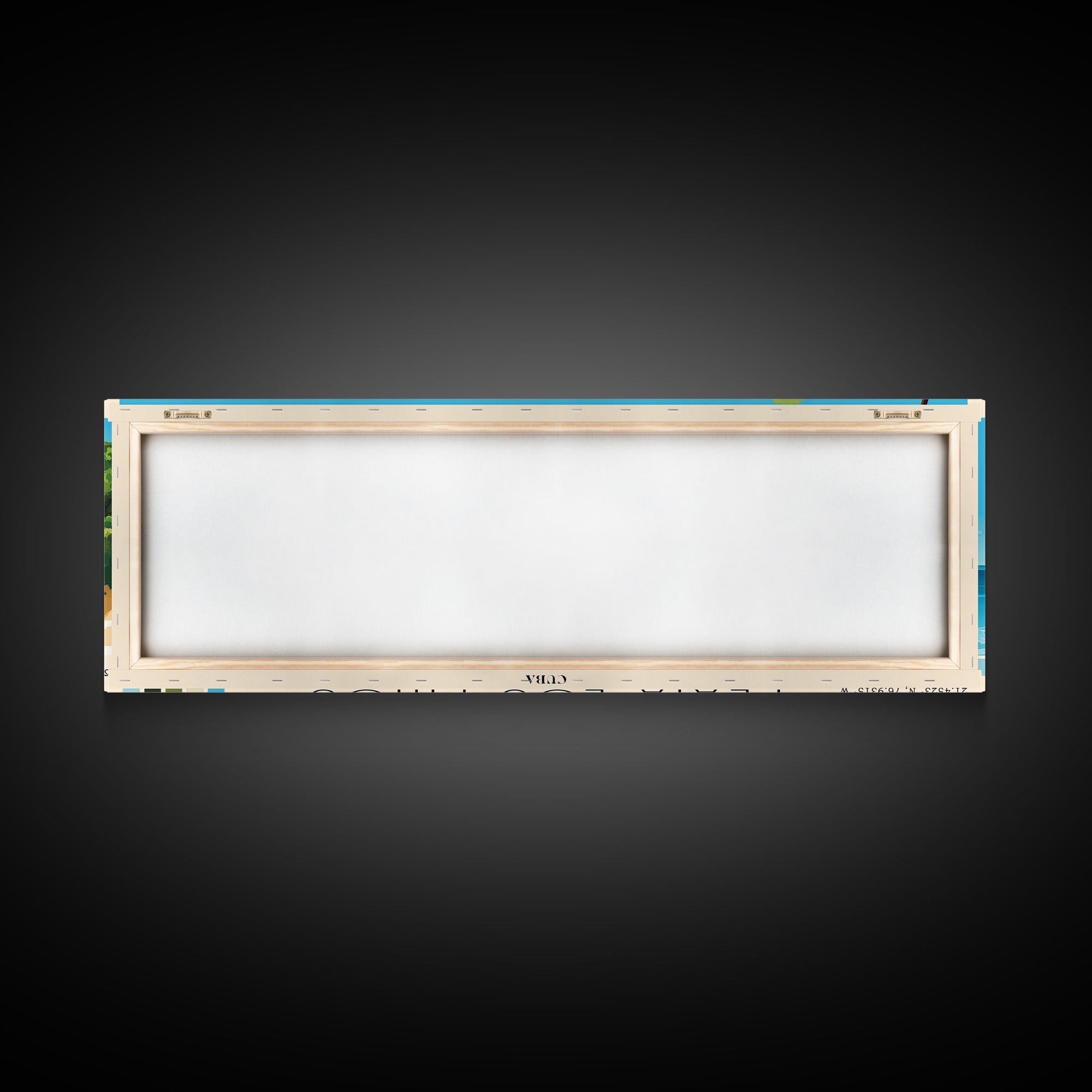 Playa Los Pinos, Cuba Panoramic Print, Vacation Gift, Cuba Wall Art, Beach Painting, Beach Decor, Beach Or Lakehouse Art