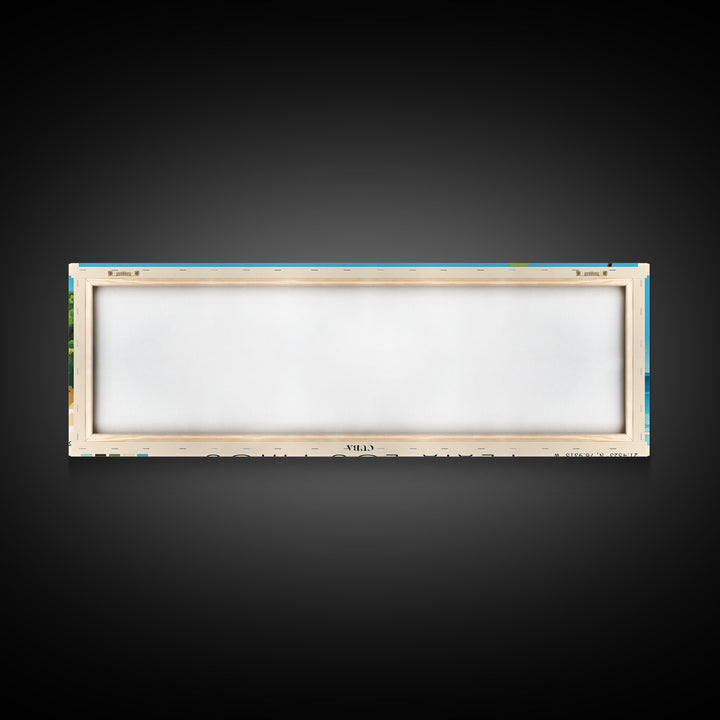 Playa Los Pinos, Cuba Panoramic Print, Vacation Gift, Cuba Wall Art, Beach Painting, Beach Decor, Beach Or Lakehouse Art