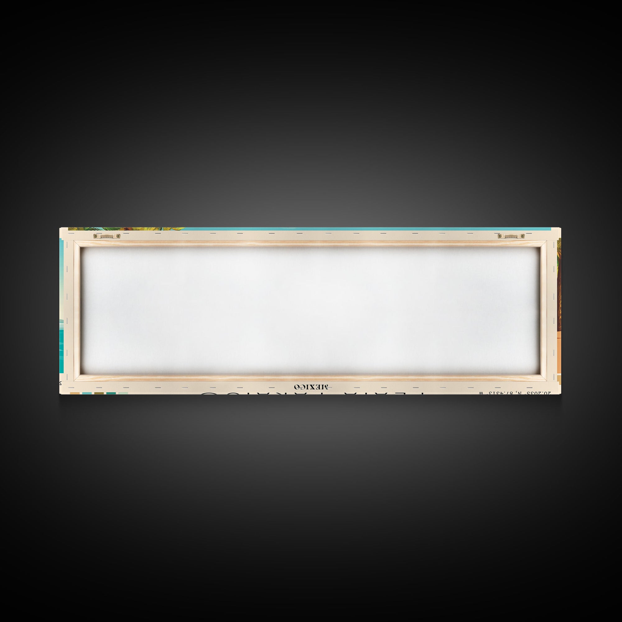 Playa Paraiso, Mexico Panoramic Print, Vacation Gift, Mexico Wall Art, Vacation Wall Art, Vacatation Memories, Beach Decor, Beach Or Lakehouse Art