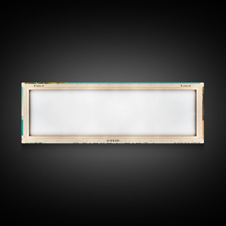 Playa Paraiso, Mexico Panoramic Print, Vacation Gift, Mexico Wall Art, Vacation Wall Art, Vacatation Memories, Beach Decor, Beach Or Lakehouse Art