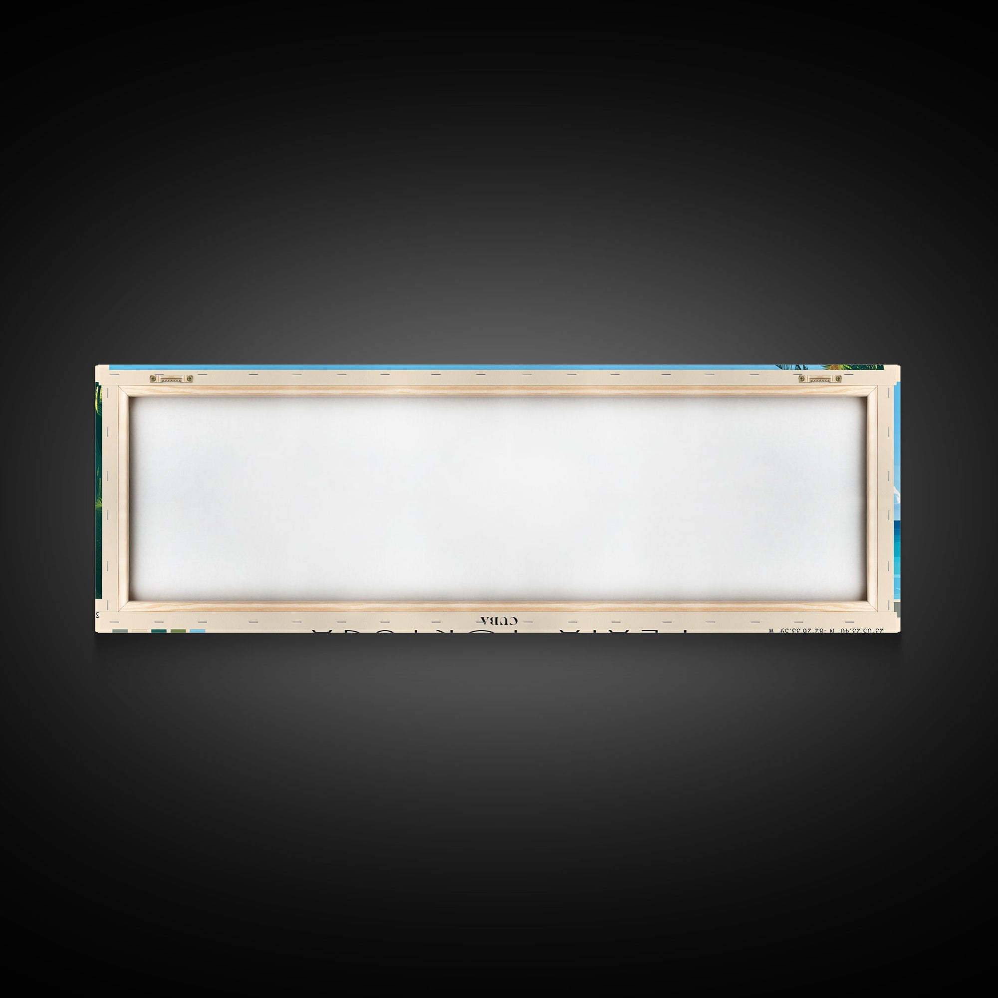 Playa Tortuga, Cuba Panoramic Beach Print, Vacation Gift, Cuba Wall Art, Beach Painting, Beach Decor, Beach Painting