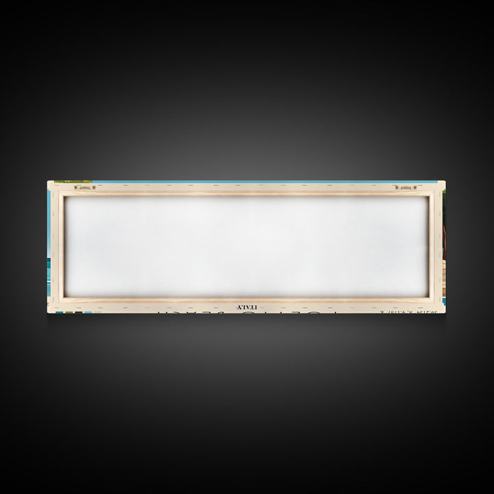 Poetto Beach, Italy Panoramic Print, Vacation Gift, Italy Wall Art, Vacation Wall Art, Vacatation Memories, Beach Decor, Beach Or Lakehouse Art