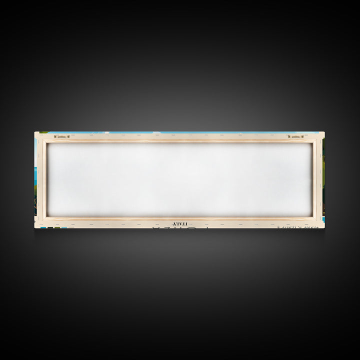 Ponza, Italy Panoramic Beach Print, Vacation Gift, Italy Wall Art, Beach Painting, Beach Decor, Beach Painting