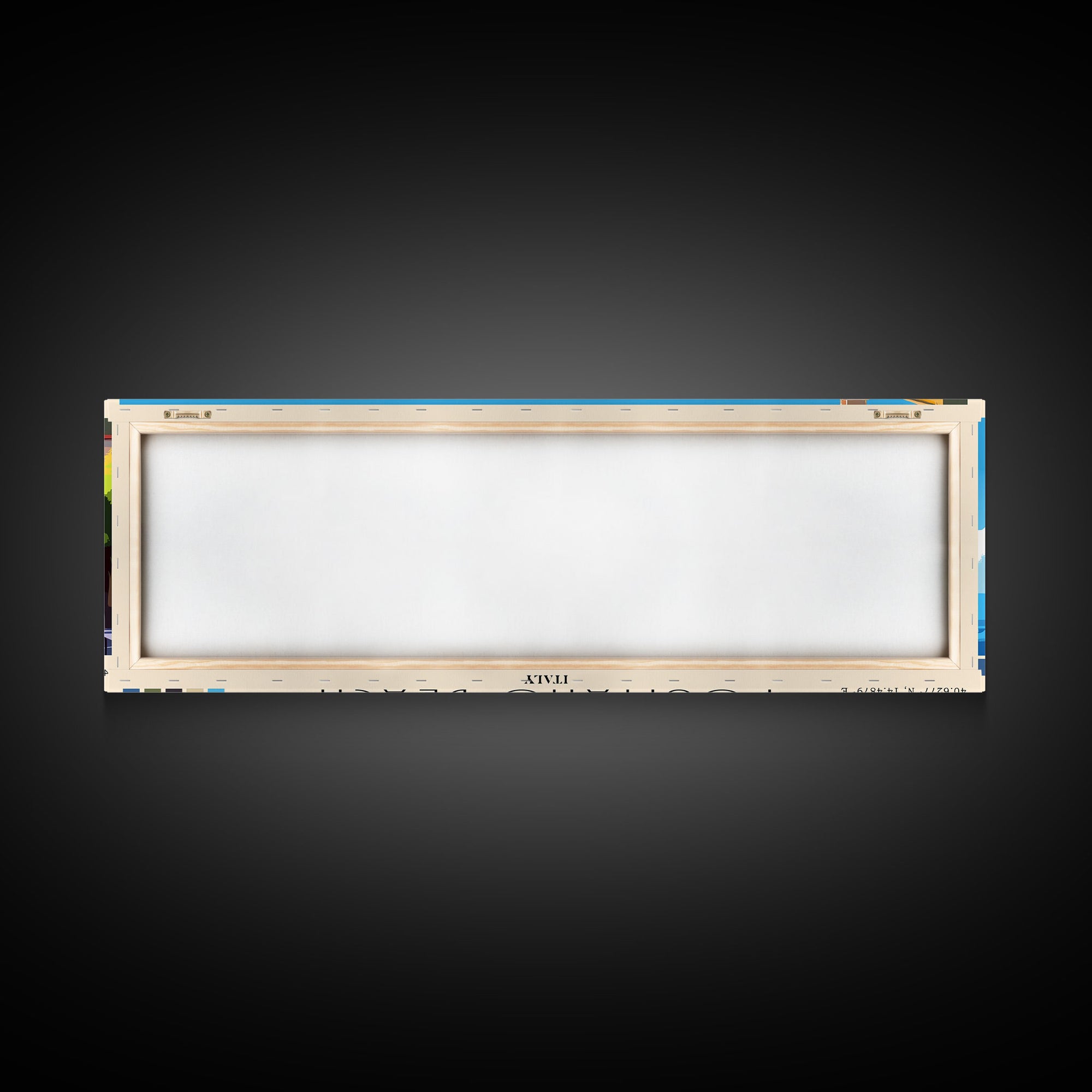 Positano Beach, Italy Panoramic Print, Vacation Gift, Italy Wall Art, Beach Painting, Beach Decor, Beach Or Lakehouse Art