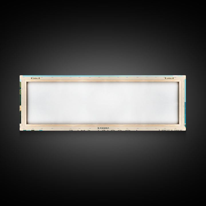 Possidi Cape, Greece Panoramic Beach Print, Vacation Gift, Greece Wall Art, Beach Painting, Beach Decor, Beach Painting