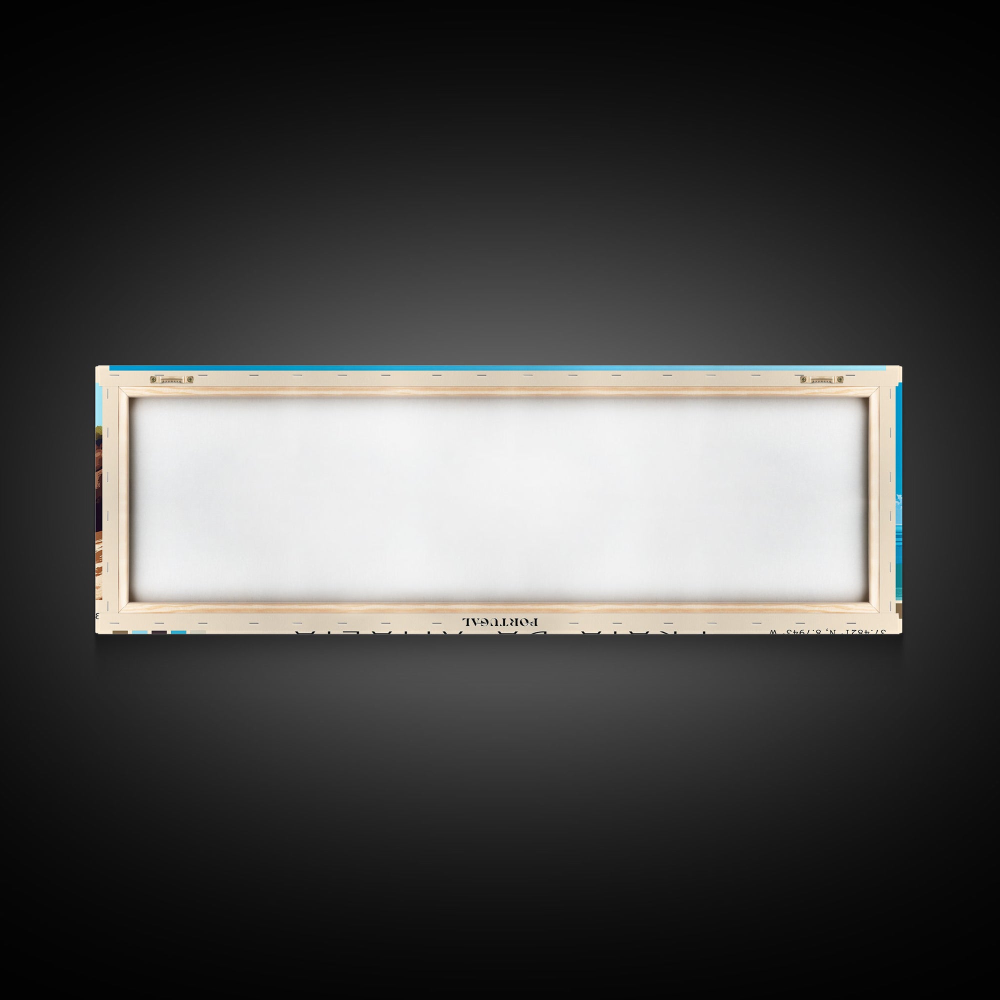 Praia da Amália, Portugal Panoramic Beach Print, Vacation Gift, Portugal Wall Art, Beach Painting, Beach Decor, Beach Painting