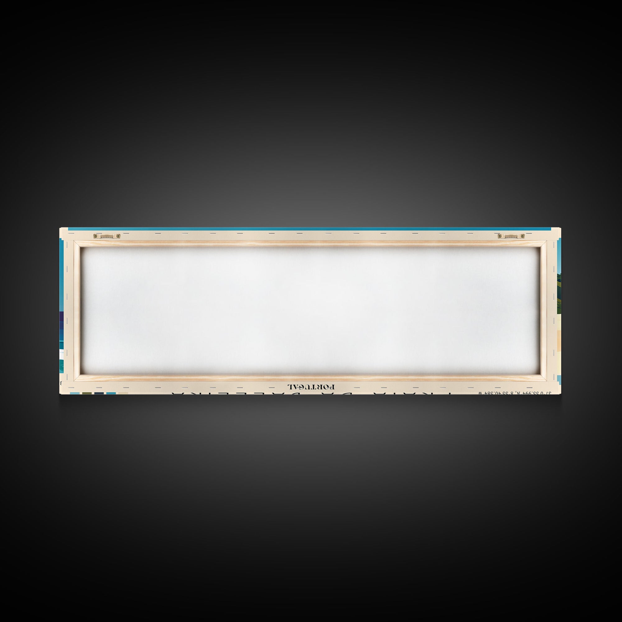 Praia da Baleeira, Portugal Panoramic Beach Print, Vacation Gift, Portugal Wall Art, Framed Canvas Print, Framed Beach Painting