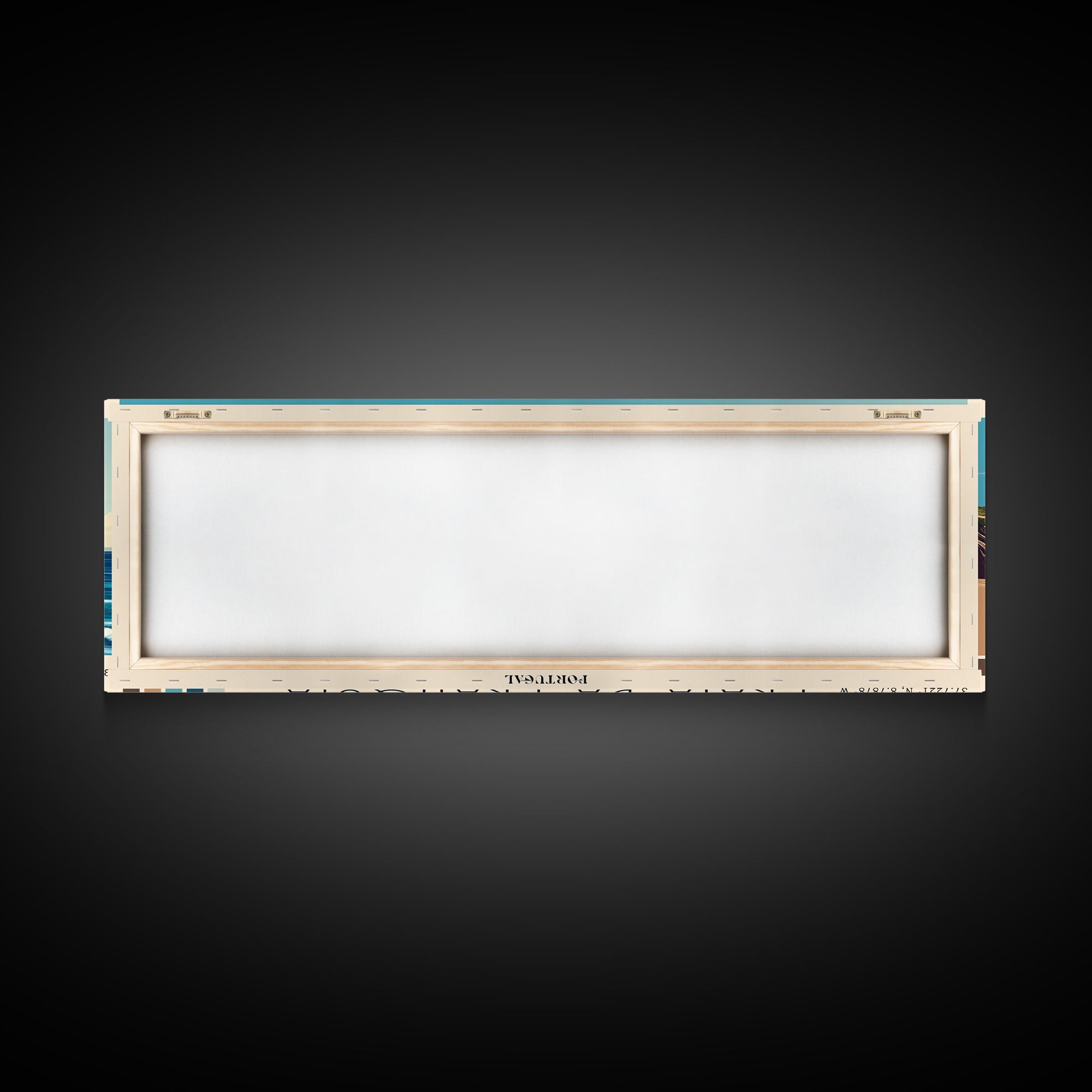 Praia da Franquia, Portugal Panoramic Print, Vacation Gift, Portugal Wall Art, Beach Painting, Beach Decor, Beach Or Lakehouse Art