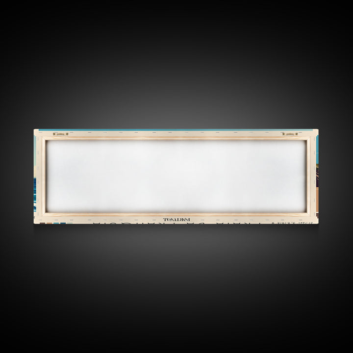 Praia da Franquia, Portugal Panoramic Print, Vacation Gift, Portugal Wall Art, Beach Painting, Beach Decor, Beach Or Lakehouse Art