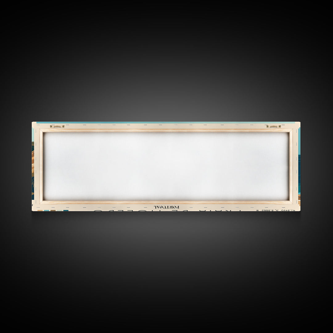 Praia de Moledo, Portugal Panoramic Print, Vacation Gift, Portugal Wall Art, Vacation Wall Art, Vacatation Memories, Beach Decor, Beach Or Lakehouse Art