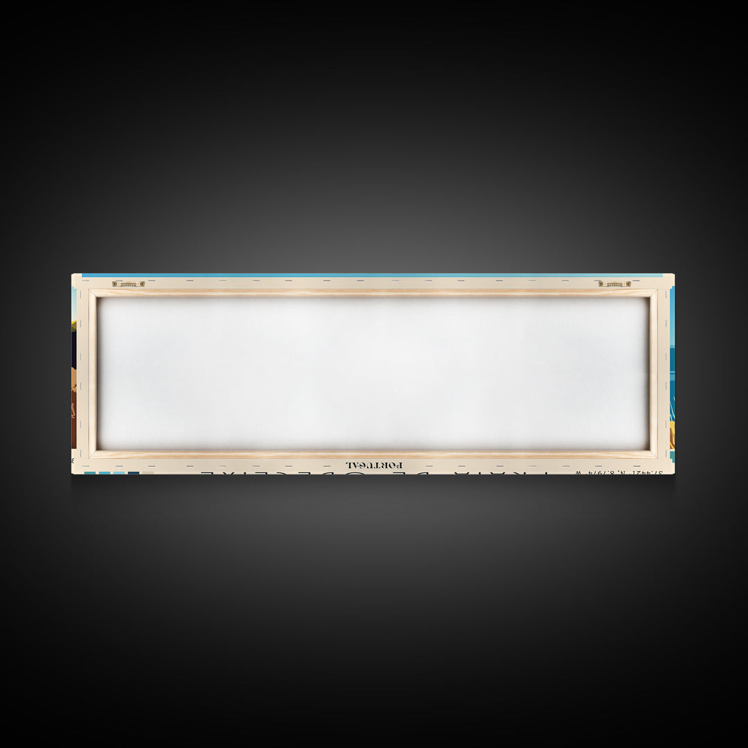 Praia de Odeceixe, Portugal Panoramic Print, Vacation Gift, Portugal Wall Art, Beach Painting, Beach Decor, Beach Or Lakehouse Art