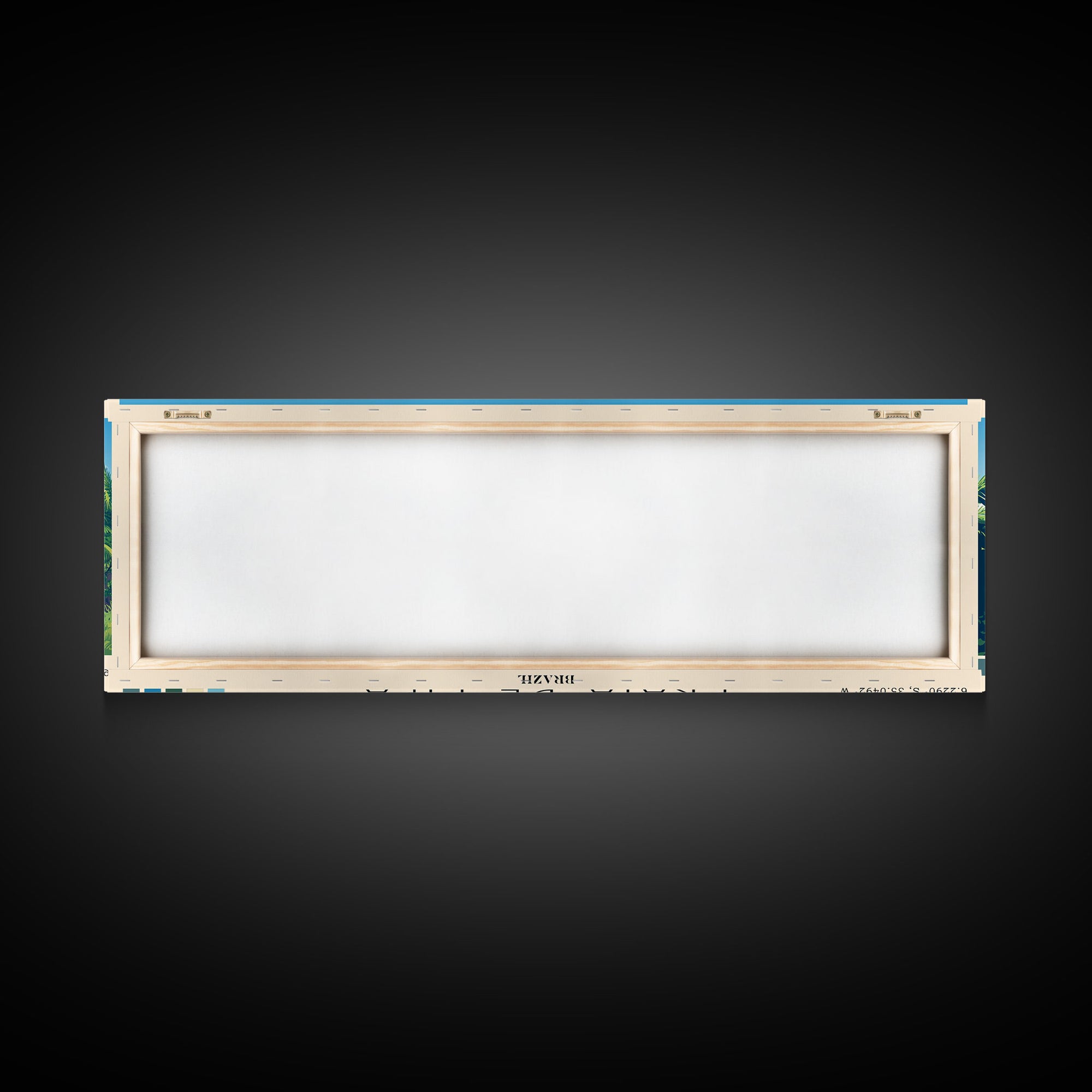 Praia de Pipa, Brazil Panoramic Beach Print, Vacation Gift, Brazil Wall Art, Beach Painting, Beach Decor, Beach Painting