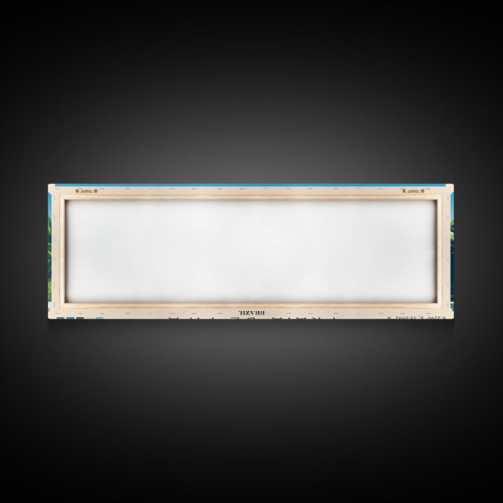 Praia de Pipa, Brazil Panoramic Beach Print, Vacation Gift, Brazil Wall Art, Beach Painting, Beach Decor, Beach Painting