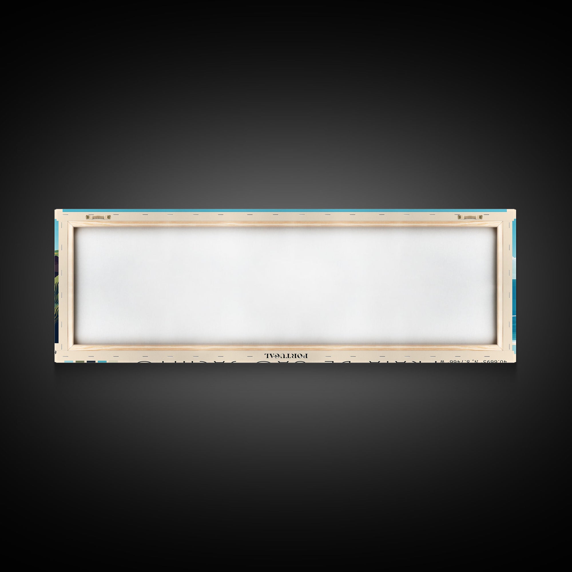 Praia de São Jacinto, Portugal Panoramic Print, Vacation Gift, Portugal Wall Art, Beach Painting, Beach Decor, Large Wall Art, Wood Frame Art