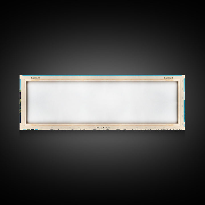 Praia de São Jacinto, Portugal Panoramic Print, Vacation Gift, Portugal Wall Art, Beach Painting, Beach Decor, Large Wall Art, Wood Frame Art