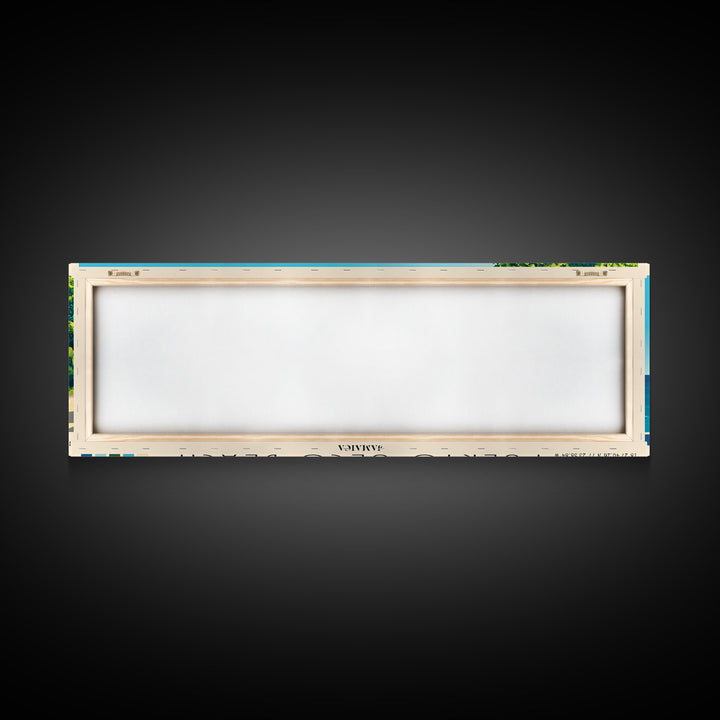 Puerto Seco Beach, Jamaica Panoramic Beach Print, Vacation Gift, Jamaica Wall Art, Beach Painting, Beach Decor, Beach Painting