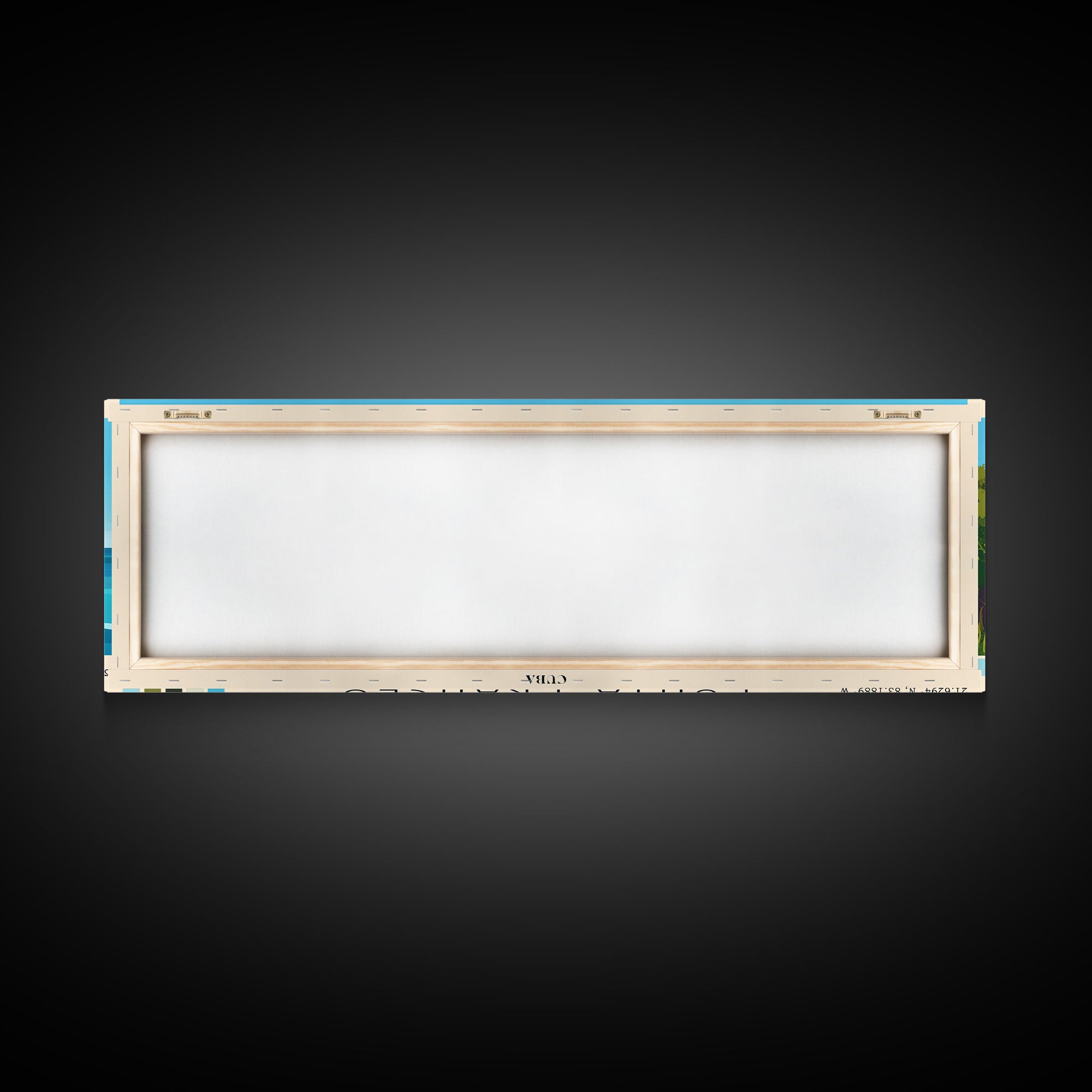 Punta Frances, Cuba Panoramic Print, Vacation Gift, Cuba Wall Art, Beach Painting, Beach Decor, Large Wall Art, Wood Frame Art