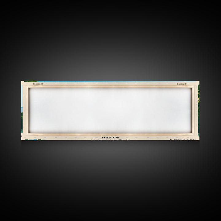 ROATAN, HONDURAS Panoramic Print, Vacation Gift, HONDURAS Wall Art, Beach Painting, Beach Decor, Beach Or Lakehouse Art