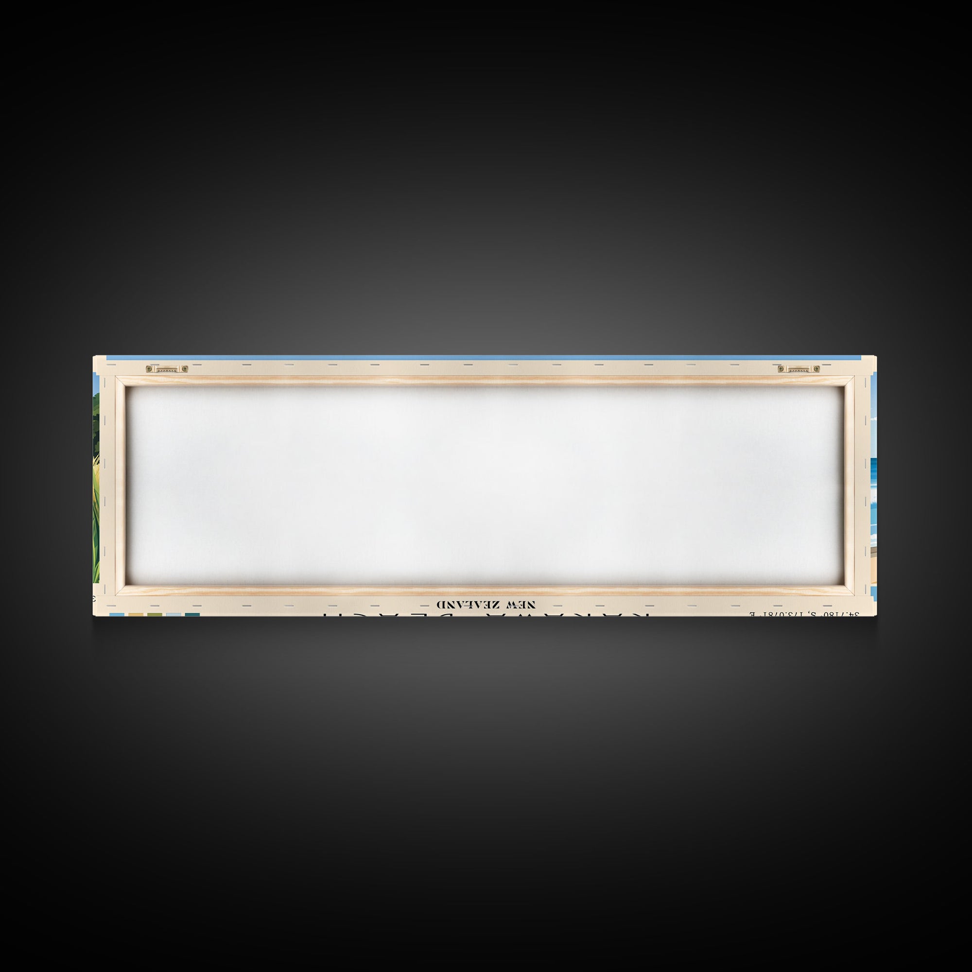 Rarawa Beach, New Zealand Panoramic Print, Vacation Gift, New Zealand Wall Art, Beach Painting, Beach Decor, Beach Or Lakehouse Art