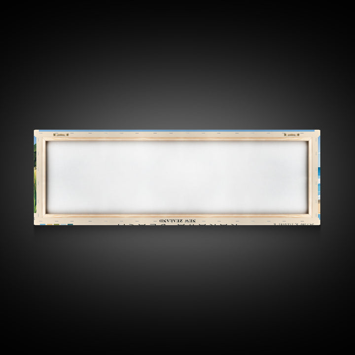 Rarawa Beach, New Zealand Panoramic Print, Vacation Gift, New Zealand Wall Art, Beach Painting, Beach Decor, Beach Or Lakehouse Art