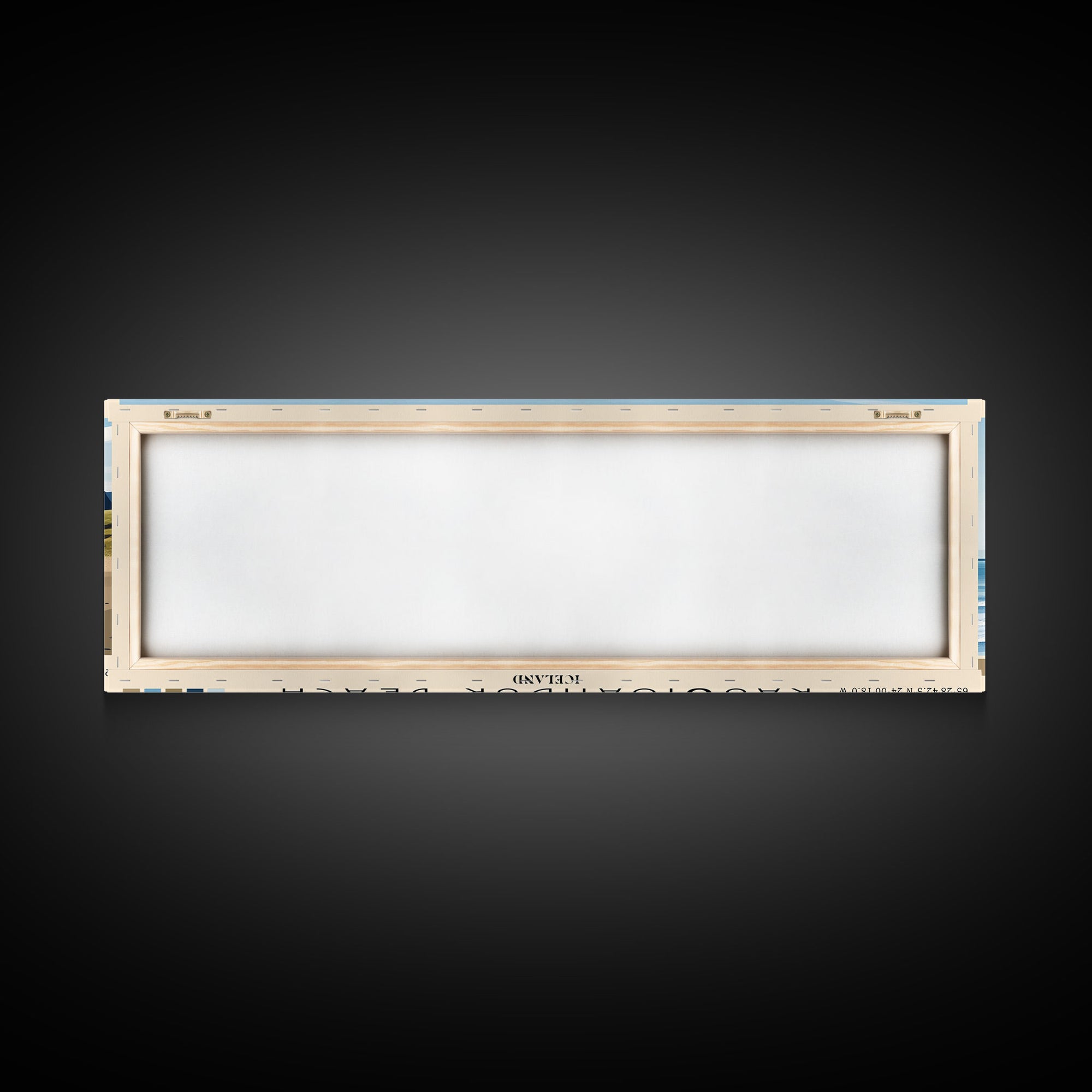 Rauðisandur Beach, Iceland Panoramic Beach Print, Vacation Gift, Iceland Wall Art, Framed Canvas Print, Framed Beach Painting