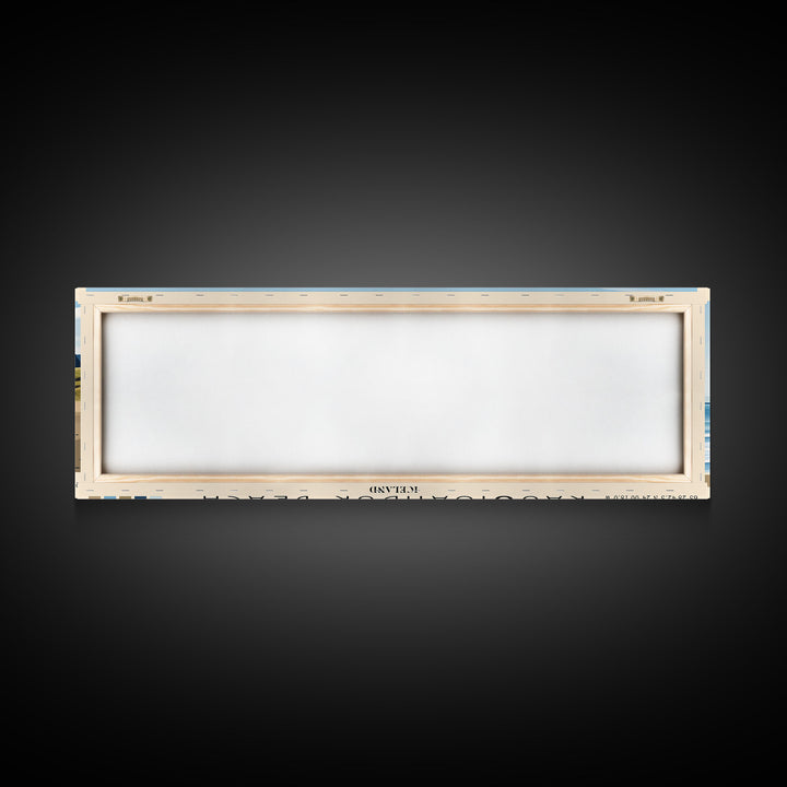 Rauðisandur Beach, Iceland Panoramic Beach Print, Vacation Gift, Iceland Wall Art, Framed Canvas Print, Framed Beach Painting
