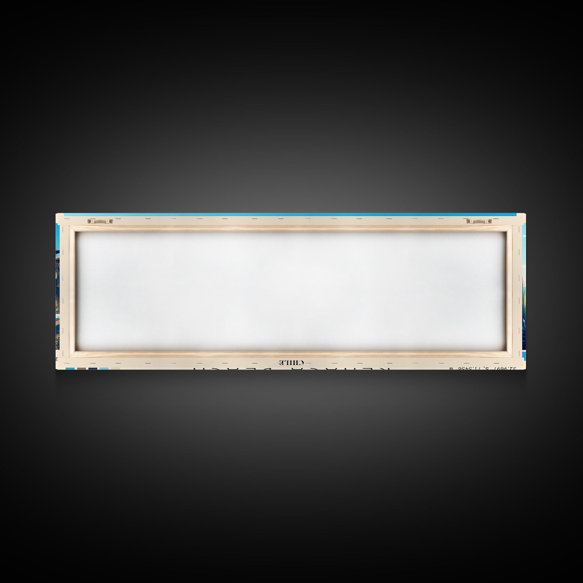 Reñaca beach, Chile Panoramic Print, Vacation Gift, Chile Wall Art, Beach Painting, Beach Decor, Large Wall Art, Wood Frame Art