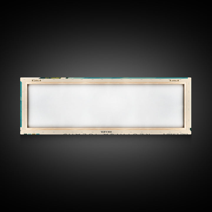 Restinga Island, Brazil Panoramic Print, Vacation Gift, Brazil Wall Art, Beach Painting, Beach Decor, Beach Or Lakehouse Art