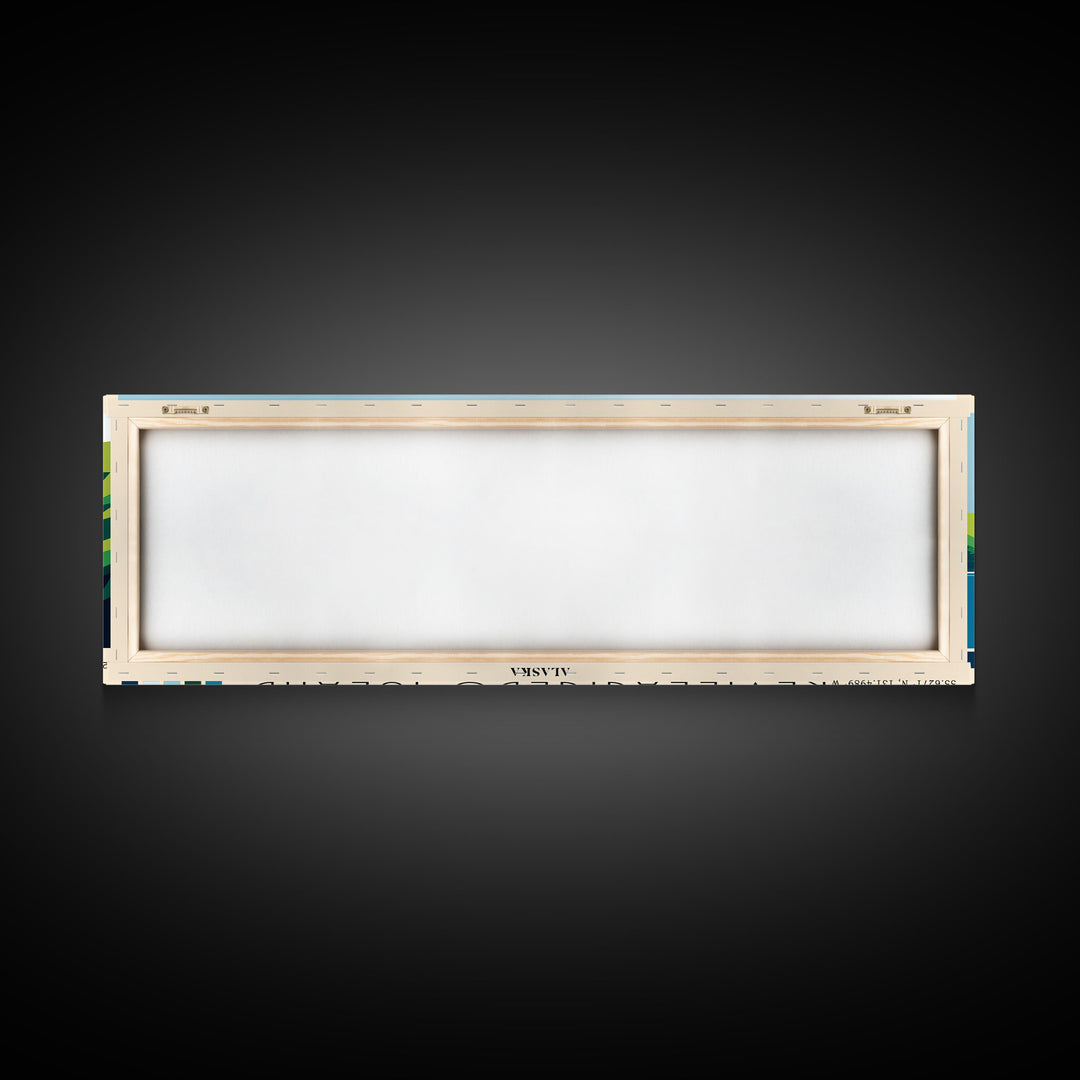 Revillagigedo Island, Alaska Panoramic Print, Vacation Gift, Alaska Wall Art, Beach Painting, Beach Decor, Large Wall Art, Wood Frame Art