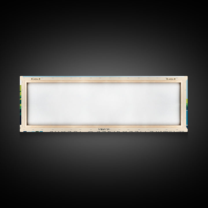 Revillagigedo Island, Alaska Panoramic Print, Vacation Gift, Alaska Wall Art, Beach Painting, Beach Decor, Large Wall Art, Wood Frame Art