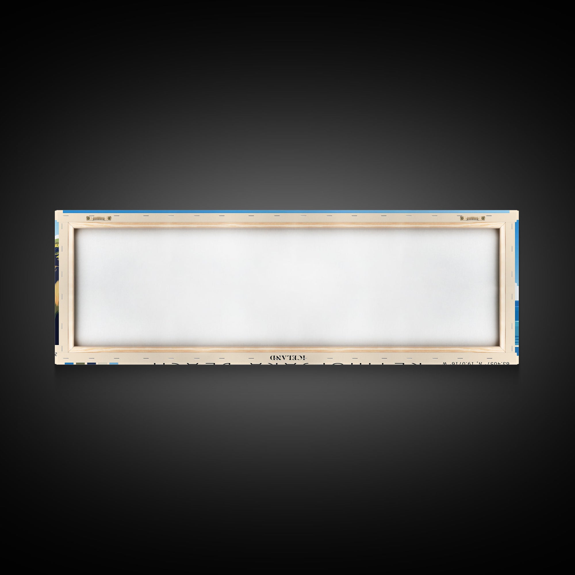 Reynisfjara Beach, Iceland Panoramic Beach Print, Vacation Gift, Iceland Wall Art, Framed Canvas Print, Framed Beach Painting